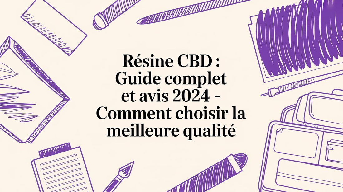 Résine CBD : Guide complet et avis 2024 - Comment choisir la meilleure qualité